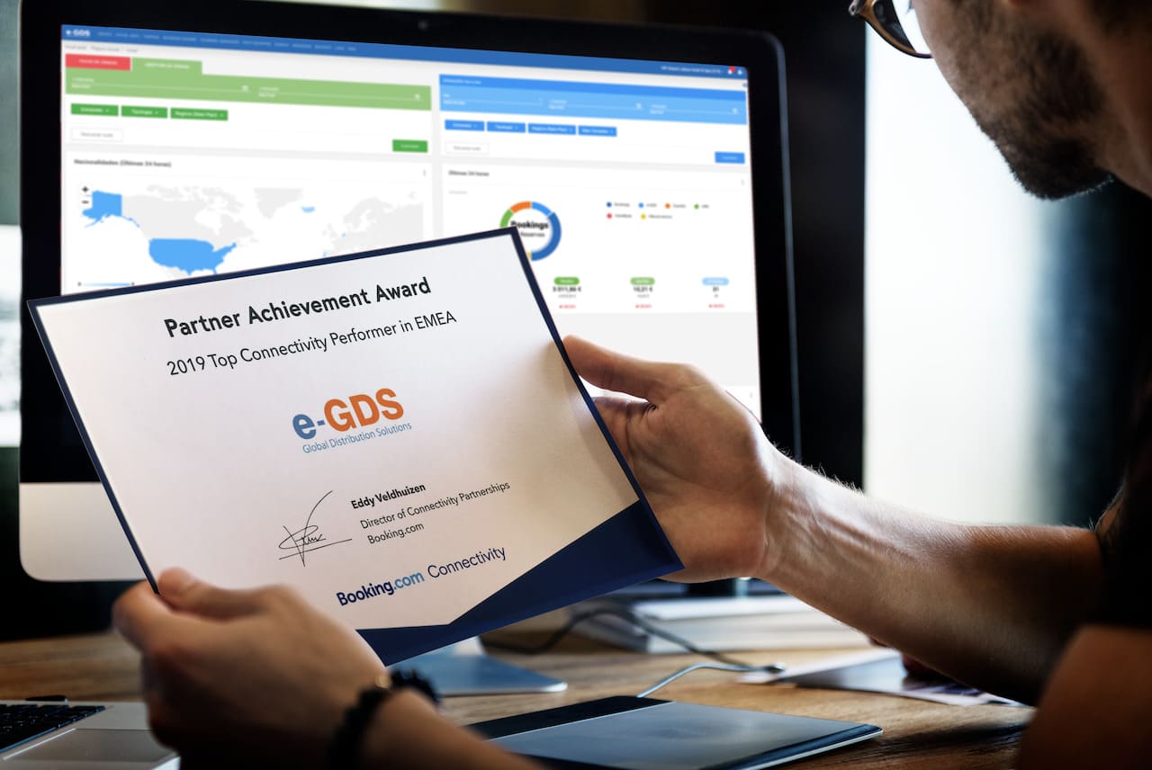  A e-GDS distinguida pela Booking.com como TOP Connectivity Performer 2019!